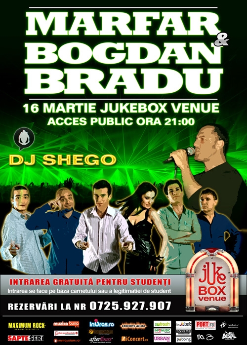 Concert Marfar si Bogdan Bradu in Jukebox Venue