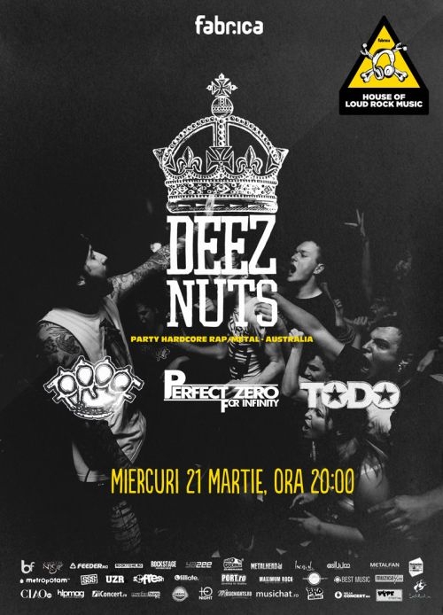 Concert ProoF, Deez Nuts, Perfect Zero For Infinity si Todo in club Fabrica