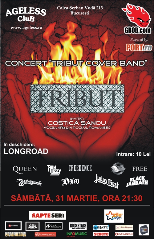 Concert Tribut Band si Long Road in Club Ageless