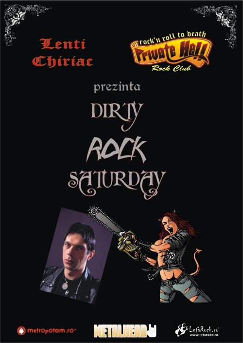 Dirty Rock Saturday in Private Hell Rock Club cu Lenti Chiriac