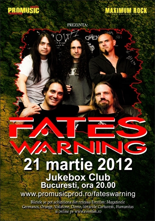 Ultimele bilete speciale pentru concertul Fates Warning