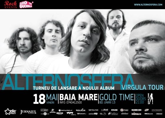 Concert Alternosfera in club Gold Time din Baia Mare