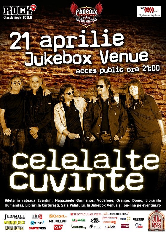 Concert Celelalte Cuvinte in Jukebox Venue din Bucuresti