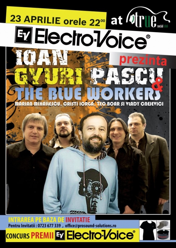 Concert Gyuri Pascu si The Blue Workers in True Social Club