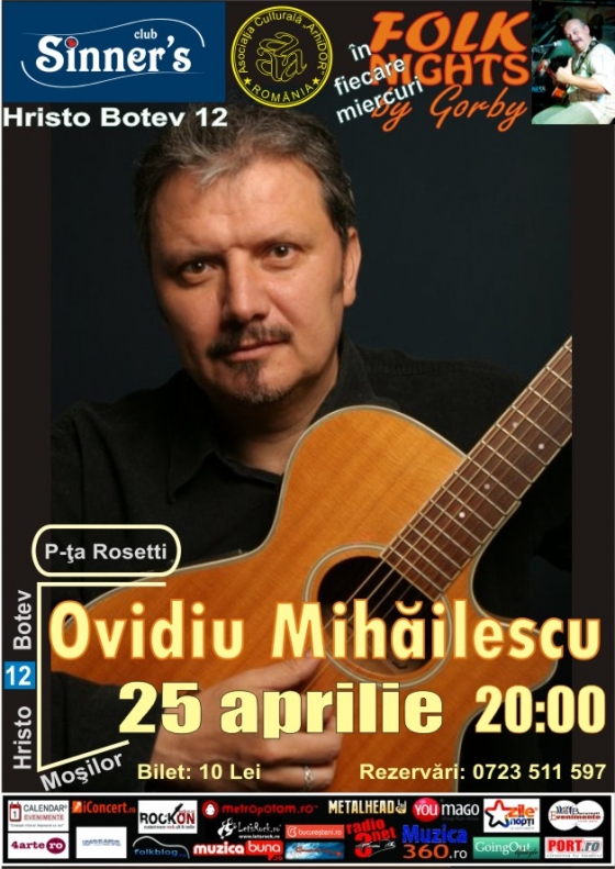 Concert Ovidiu Mihailescu in Sinners