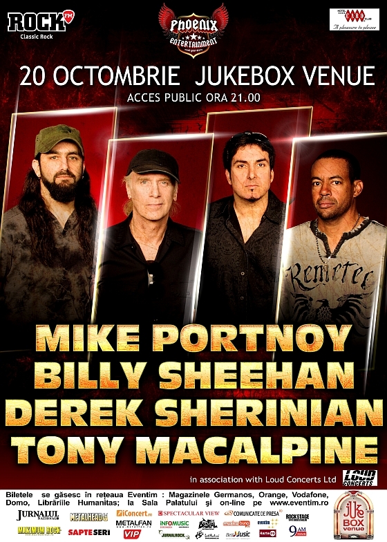 THE PROGRESSIVE-ROCK DREAM TEAM - Mike Portnoy, Billy Sheehan, Tony MacAlpine, Derek Sherinian in Jukebox Venue