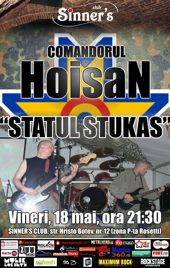 Concert Comandorul Hoisan in Sinner's Club