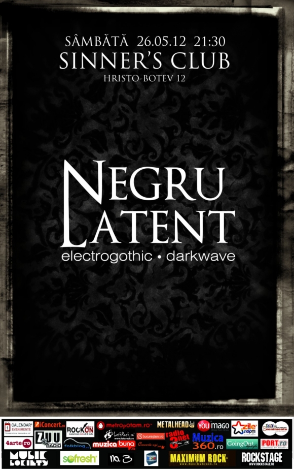 Concert Negru Latent in Sinners Club