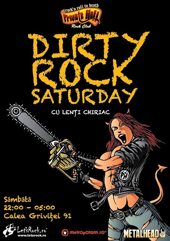 Dirty Rock Saturday in Private Hell Rock Club cu Lenti Chiriac, 14 iulie 2012