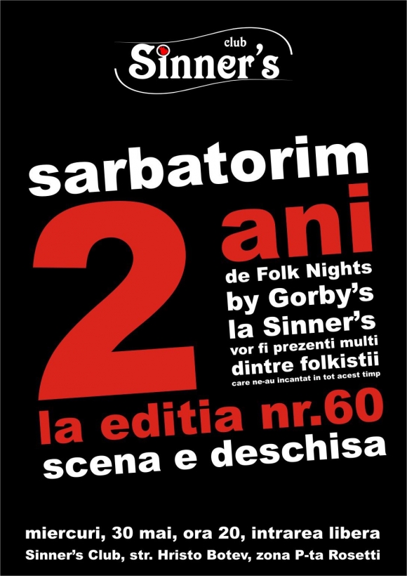 Folk Nights by Gorby sarbatoreste 2 ani cu editia 60