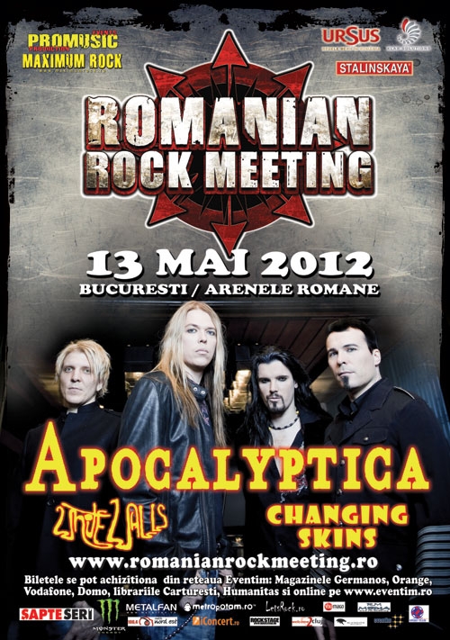 Program Romanian Rock Meeting 2012 Concert Apocalyptica