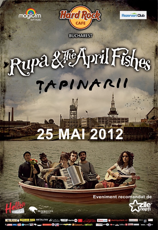 Tapinarii deschid concertul Rupa And The April Fishes din 25 mai