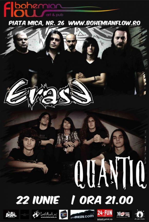 Concert QuantiQ si Erase in Bohemian Flow Art&Pub din Sibiu