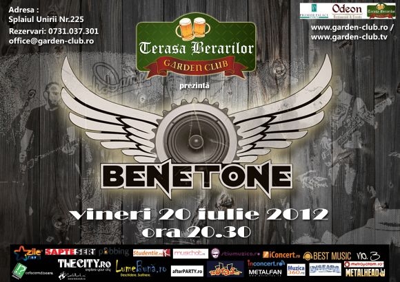 Concert BENETONE Band pe Terasa Berarilor - Garden Club