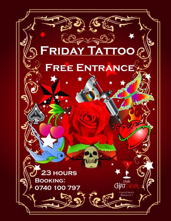 Friday Tattoo in club Chat Noir