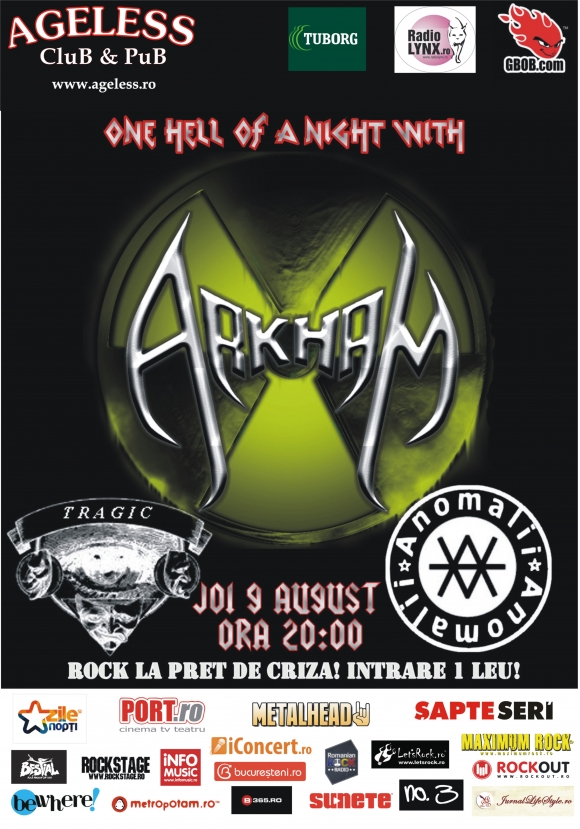 Concert Arkham in Ageless Club&Pub