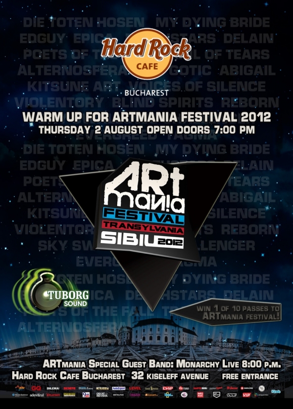 Warm-up ARTmania Festival Sibiu la Hard Rock Cafe