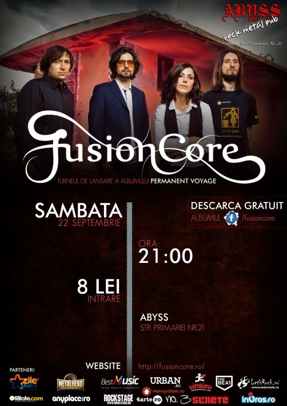 Concert FusionCore in ABYSS Pub din Oradea