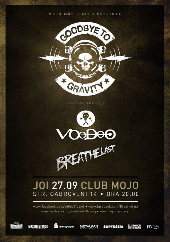 Concert Goodbye To Gravity, Voodoo si Breathelast in Mojo Music Club