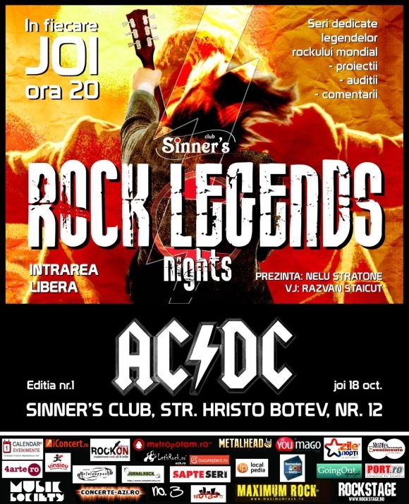 AC/DC la Rock Legends Nights in Sinner's Club