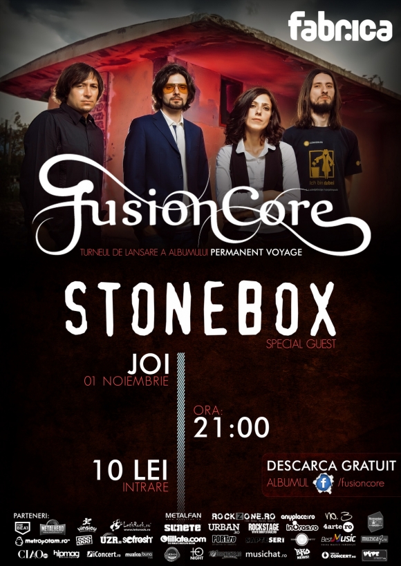 Concert FusionCore in Bucuresti la Fabrica