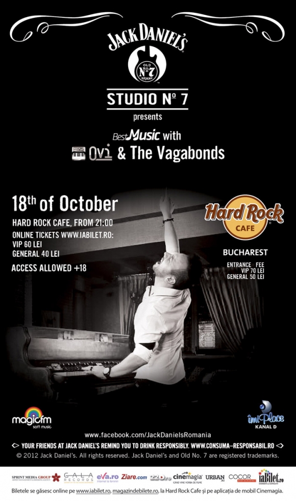 Concert Ovi & The Vagabonds in Hard Rock Cafe