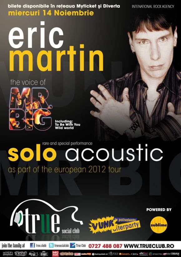 Eric Martin la Bucuresti