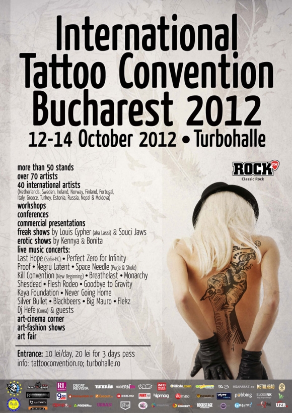 70 de artisti tatuatori profestionisti la International Tattoo Convention Bucharest