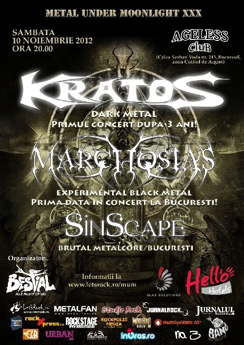 KRATOS, Marchosias, Sinscape (Metal Under Moonlight XXX, 10.11.2012)