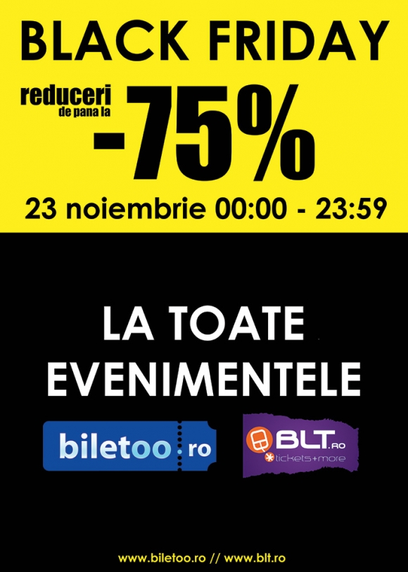 Black Friday vine cu reduceri la biletele de concert