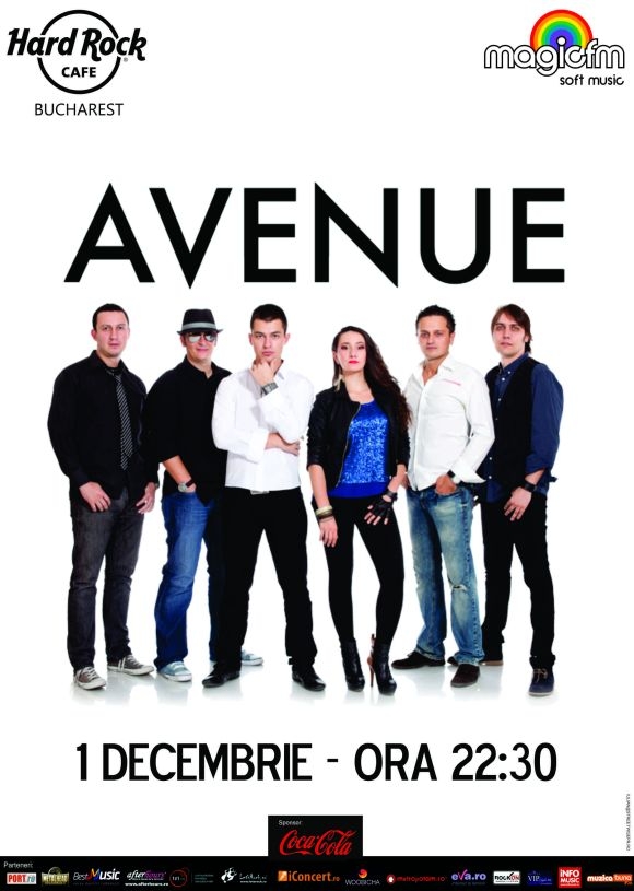 Concert Avenue in Hard Rock Cafe din Bucuresti