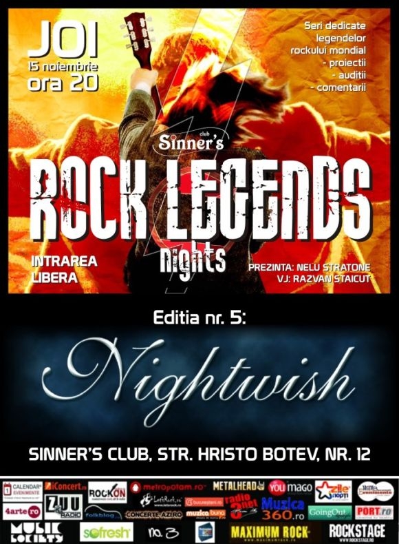 Nightwish la Rock Legends Nights in Sinner's Club