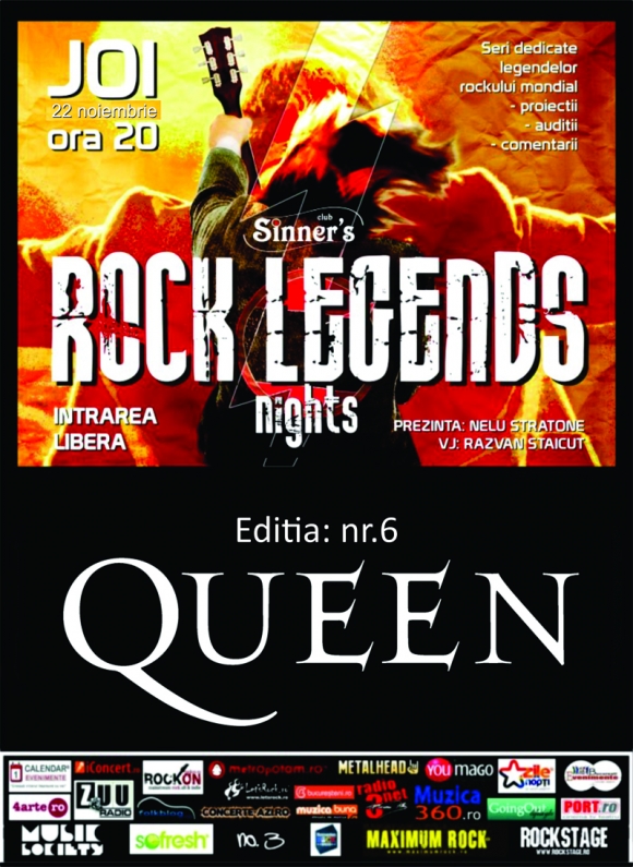 QUEEN la 'Rock Legends Nights' in Sinner's Club