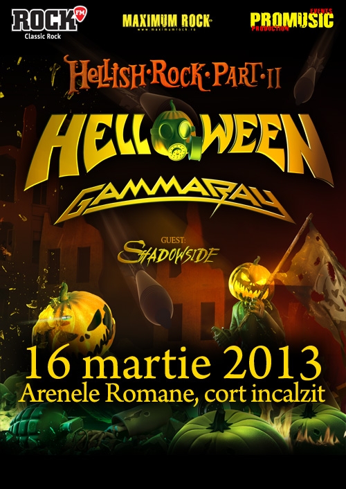 SHADOWSIDE canta in deschiderea concertului HELLOWEEN si GAMMA RAY la Arenele Romane