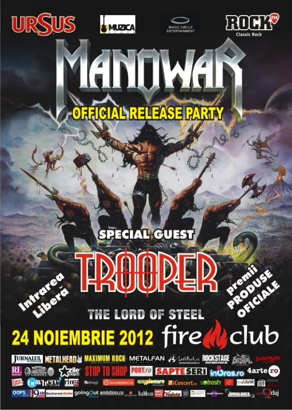 TROOPER vine la release partyul MANOWAR