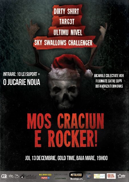 MOS CRACIUN E ROCKER 2012 - Dirty Shirt, Targ3t, Ultimu nivel si Sky Swallows Challenger in Gold Time