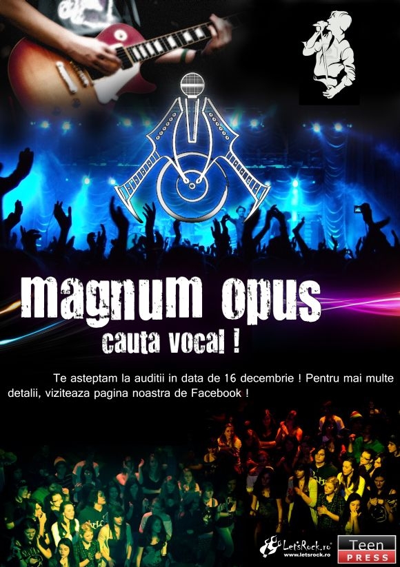 Trupa Magnum Opus cauta vocal