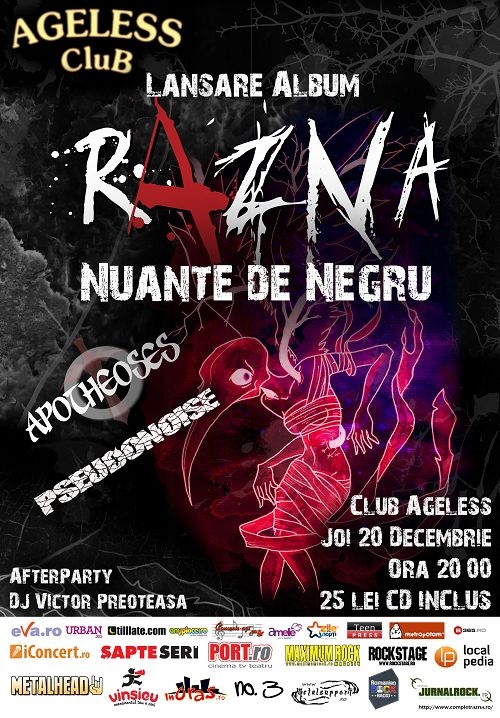 Trupa RAZNA lanseaza albumul Nuante de negru in Ageless Club