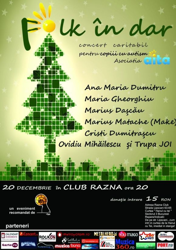 Folk in dar pentru copiii cu autism in club Razna