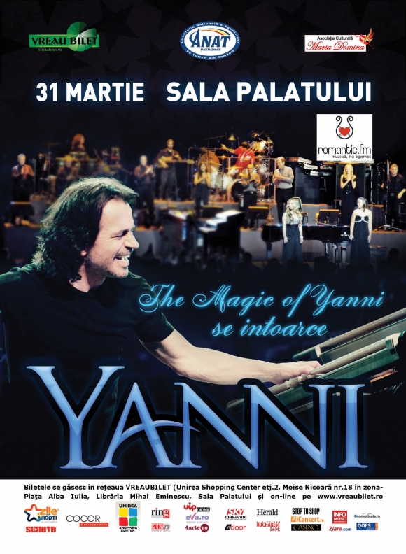 Biletele pentru concertul YANNI se vand in ritm alert