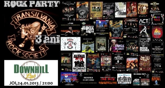 Transilvania Rock Society aniverseaza 3 ani in Downhill Pub din Sibiu