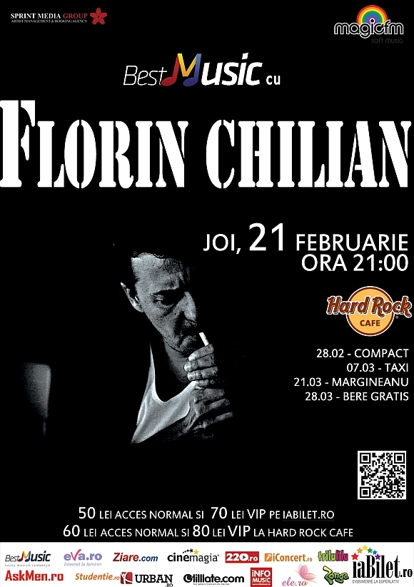 Concert Florin Chilian in Hard Rock Cafe din Bucuresti