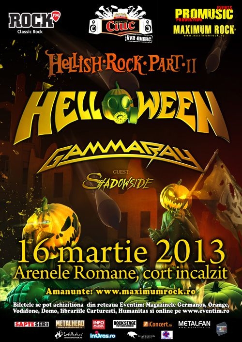 Concert Helloween si Gamma Ray la Arenele Romane din Bucuresti