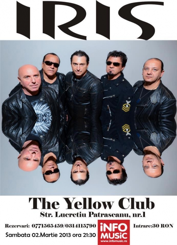 Concert Iris in Yellow Club din Bucuresti