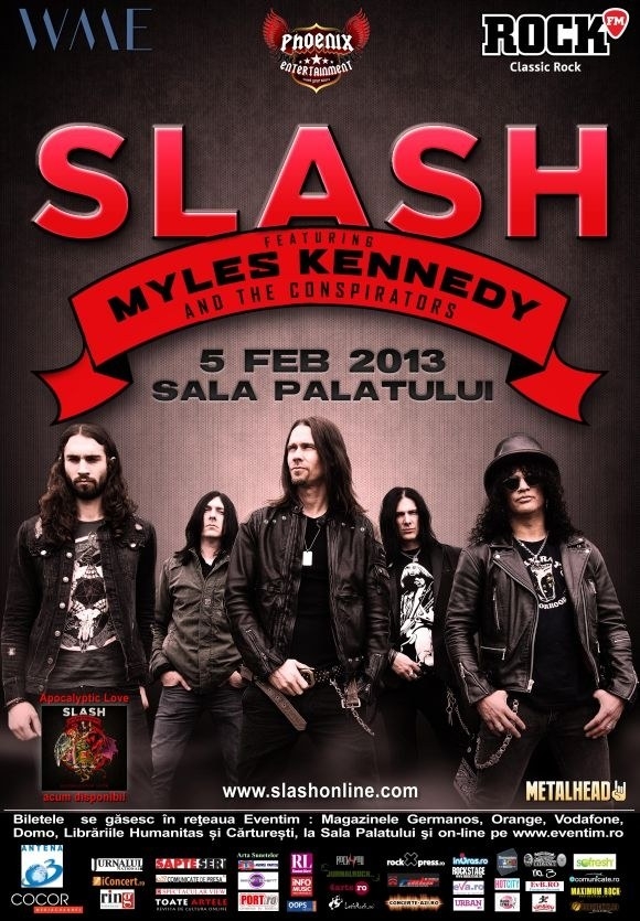 Program si reguli de acces Slash feat. Myles Kennedy and The Conspirators