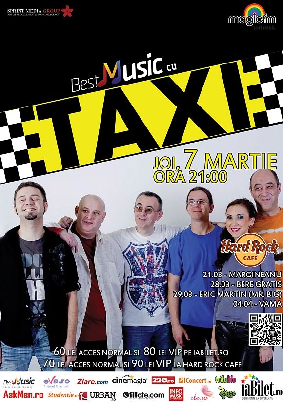 BestMusic cu Taxi in Hard Rock Cafe din Bucuresti