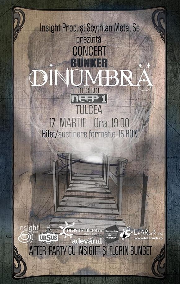 Concert DinUmbra si Bunker in Club Deep 1 in Tulcea