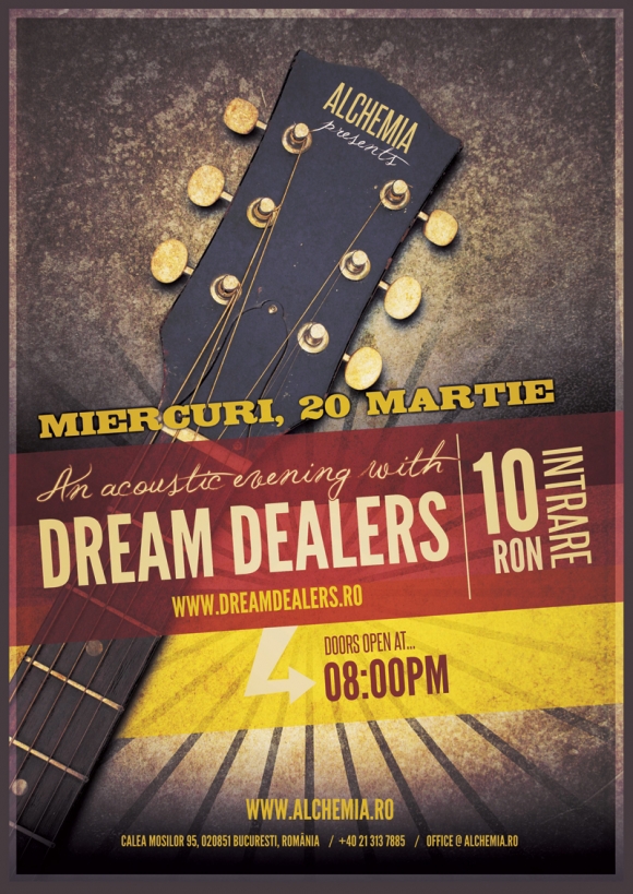 Concert acustic Dream Dealers in Alchemia