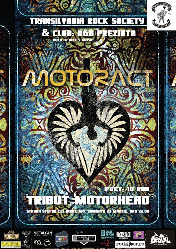 Concert tribut Motorhead, MOTORACT, in R&B Sibiu