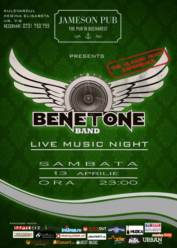 Concert Benetone in Jameson Pub